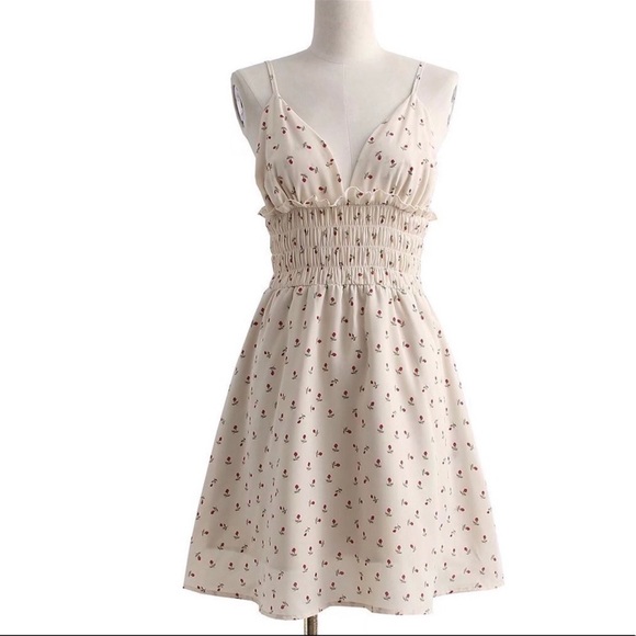 Rosie Summer Mini Dress, Lux Lined Mini In Petal Print, Fit & Flare Flowy Dress - Picture 9 of 16